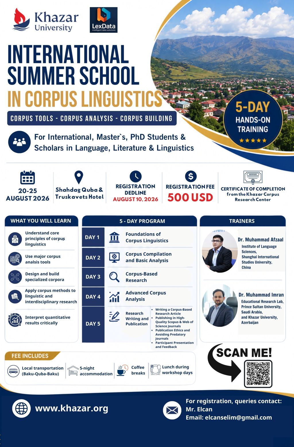 Khazar University organizes International Summer School in Corpus Linguistics
